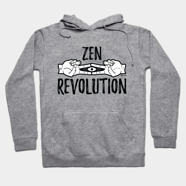 Zen Revolution - White Hoodie by The Soul Creative